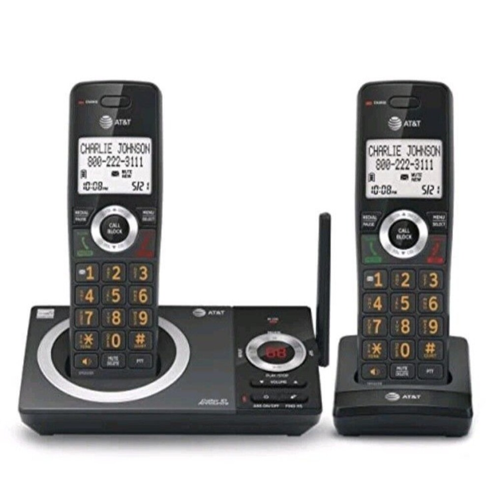 AT&T CL82219 DECT 6.0 2-Handset Phone w/ Answering Machine